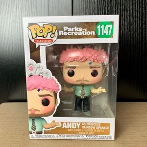 Andy as Princess Rainbow Sparkle Parks and Recreation Funko Pop